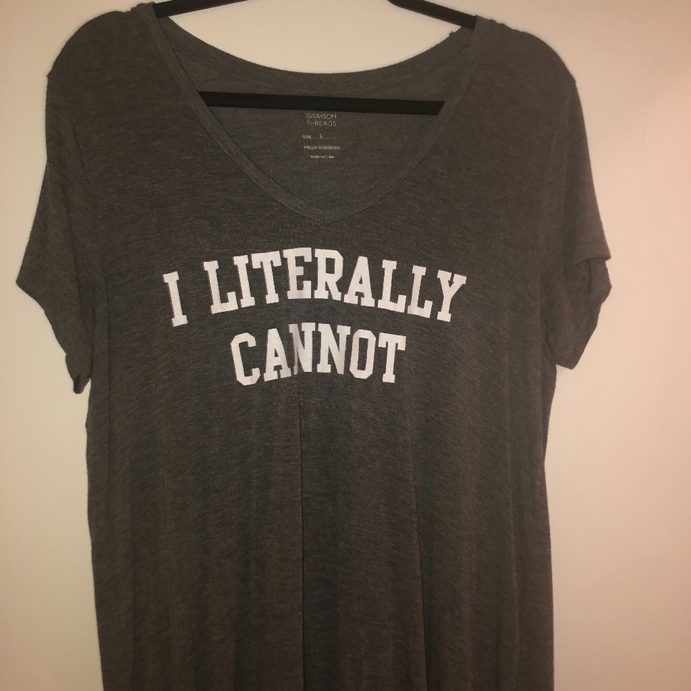 grey graphic tee